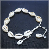 2pcs Knotted Mother of Pearl Shell Bracelets, Adjustable Size