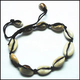 2pcs Knotted Mother of Pearl Shell Bracelets, Adjustable Size