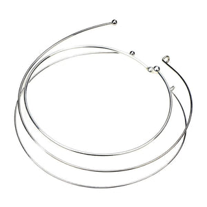 2pcs Rhodium-Plated Copper Necklace Punk Jewelry DIY