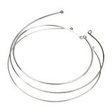 2pcs Rhodium-Plated Copper Necklace Punk Jewelry DIY