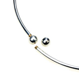 2pcs Rhodium-Plated Copper Necklace Punk Jewelry DIY