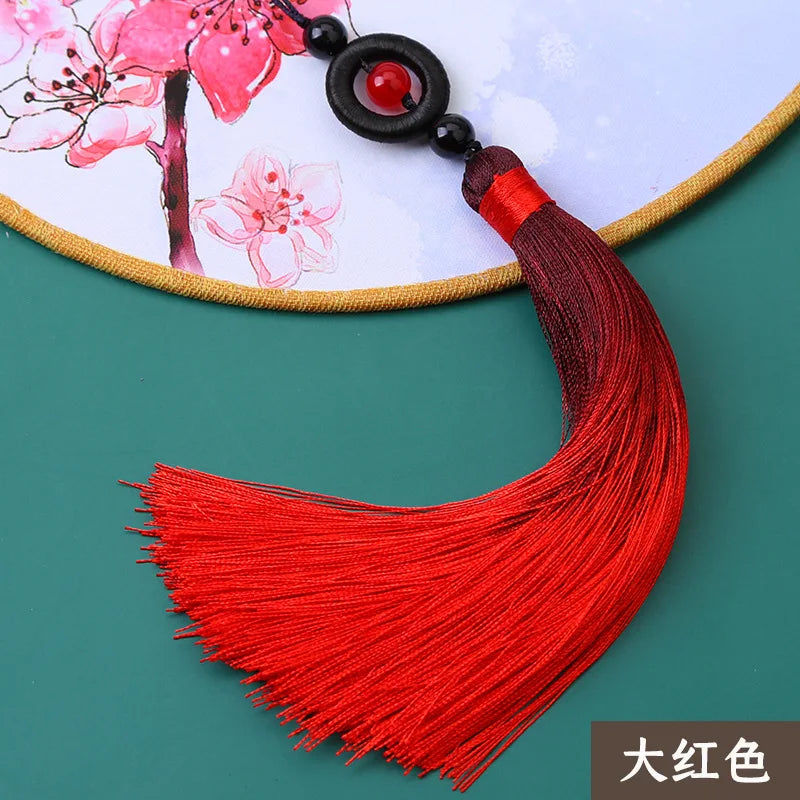 2pcs/lot 16cm Polyester Silk Tassel Colorful Cotton Tassels Trim