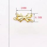 2pcs/lot 20x9.5mm CZ-inlaid Pearl Bracelet Buckle