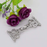 2pcs/lot 25x60mm Women's Classic Bracelet Clasp with Zircon