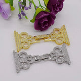 2pcs/lot 25x60mm Women's Classic Bracelet Clasp with Zircon