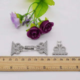 2pcs/lot 25x60mm Women's Classic Bracelet Clasp with Zircon