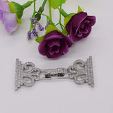 2pcs/lot 25x60mm Women's Classic Bracelet Clasp with Zircon