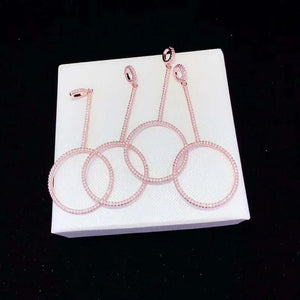 2pcs 30X70MM Women's CZ-inlaid Pearl Bracelet Buckle