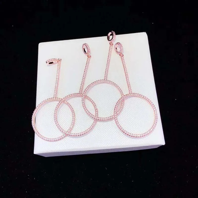 2pcs 30X70MM Women's CZ-inlaid Pearl Bracelet Buckle