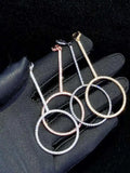 2pcs 30X70MM Women's CZ-inlaid Pearl Bracelet Buckle