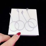 2pcs 30X70MM Women's CZ-inlaid Pearl Bracelet Buckle