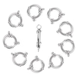 2pcs Stainless Steel Sailor Clasps Charm Bracelet End Clasps