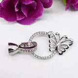 2pcs/lot 32mm Women's Butterfly Pearl Jewelry Set