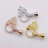 2pcs/lot 32mm Women's Butterfly Pearl Jewelry Set