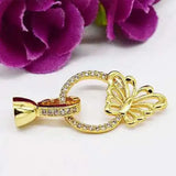 2pcs/lot 32mm Women's Butterfly Pearl Jewelry Set