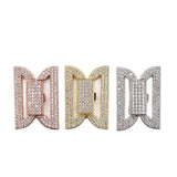 2pcs/lot High Quality 33x23mm Zircon Bracelet Clasp Accessories
