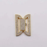 2pcs/lot High Quality 33x23mm Zircon Bracelet Clasp Accessories