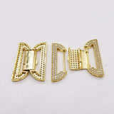2pcs/lot High Quality 33x23mm Zircon Bracelet Clasp Accessories