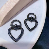 2pcs 46x33mm Women's Heart-Shaped Jewelry Pendants