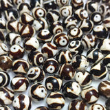 2pcs Dragon Pattern Agate Beads Tibetan Ruyi Tiger Tooth Totem Amulet Dzi Bead