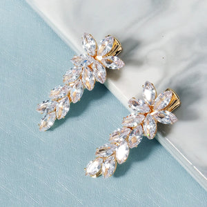 2pcs CZ Barrettes Hair Clips for Women Girls Hairpins