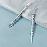 2pcs CZ Barrettes Hair Clips Women Accessories Girls Hairpins Party Headpiece