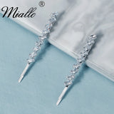 2pcs CZ Barrettes Hair Clips Women Accessories Girls Hairpins Party Headpiece