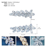 2pcs CZ Barrettes Hair Clips for Women Girls Hairpins