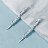 2pcs CZ Barrettes Hair Clips Women Accessories Girls Hairpins Party Headpiece