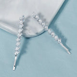 2pcs CZ Barrettes Hair Clips Women Accessories Girls Hairpins Party Headpiece
