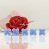 (2pcs/lot) 10mm Synthetic Opal Flower Gems Stone Pendant