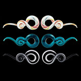 2pcs Glow in the Dark Ear Plugs Tunnels Spiral Taper Earring Gauges
