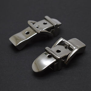 2pcs Stainless Steel Bayon Lock Buckle for DIY Leather Bracelet Making