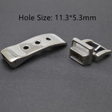 2pcs Stainless Steel Bayon Lock Buckle for DIY Leather Bracelet Making