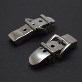 2pcs Stainless Steel Bayon Lock Buckle for DIY Leather Bracelet Making