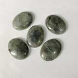 2pcs Natural Labradorite Gemstone Oval Cabochion Pendant 30*40mm for Jewelry DIY