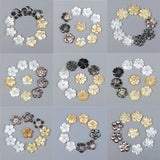 2pcs Natural Shell Flower Bead Spacer Beads DIY Jewelry Making