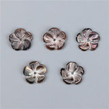 2pcs Natural Shell Flower Bead Spacer Beads DIY Jewelry Making