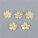 2pcs Natural Shell Flower Bead Spacer Beads DIY Jewelry Making