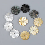 2pcs Natural Shell Flower Bead Spacer Beads DIY Jewelry Making