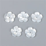 2pcs Natural Shell Flower Bead Spacer Beads DIY Jewelry Making
