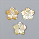 2pcs Natural Shell Flower Bead Spacer Beads DIY Jewelry Making