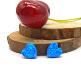 (2pcs/lot) 10mm Opal Stone Beads & Fire Pink Opal Heart Pendant Charm