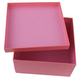 2pcs Pink Square Tiara Box Bride Storage Boxes Wedding Jewelry Holder