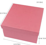 2pcs Pink Square Tiara Box Bride Storage Boxes Wedding Jewelry Holder