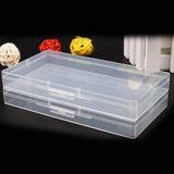 2pcs Jewelry Storage Organizer Container 15*8*1.7cm Plastic Box