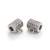 2pcs Hollow Flower Tube Charm Beads for Necklace Bracelet