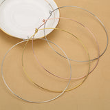 Rose Silver Copper Round Torques Necklace 13cm Width Jewelry Findings