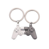 2pcs Game Machine Keychain & Keyring Stainless Steel Gamepad Key Chain