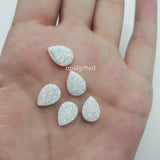 (2pcs/lot)Synthetic 8*11mm Blue/White Opal Pear/Drop Shape Opal beads Pendant
